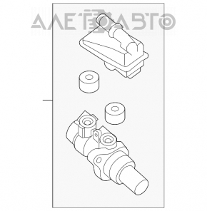 Главный тормозной цилиндр с бачком Nissan Murano z52 15-