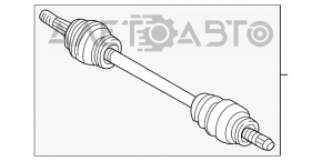 Ax cu semiasa spate dreapta Nissan Murano z52 15-