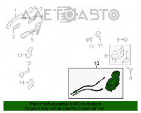 Blocare ușă spate stânga Subaru Outback 15-19