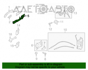 Механизм ручки двери передней правой Subaru Legacy 15-19
