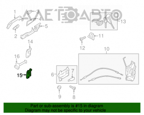 Петля двери нижняя передняя правая Subaru Outback 15-19