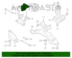 Pernele motorului central Subaru Legacy 15-19