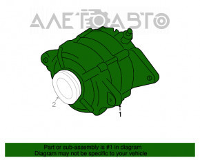 Generatorul Subaru Outback 15-19 face zgomot.