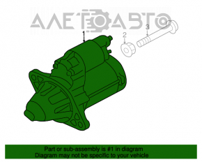 Стартер Subaru Outback 15-19