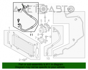 Compresorul de aer condiționat și încălzire pentru Subaru Outback 15-19