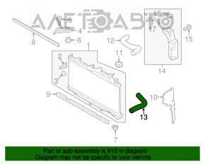 Racordul de răcire inferior Subaru Legacy 15-19 nou OEM original