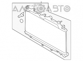 Radiator de răcire apă pentru Subaru Legacy 15-19, nou, neoriginal.