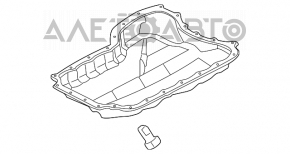 Поддон масляный VW Passat b7 12-15 USA 2.5 вмятина