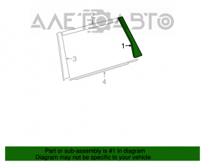 Panoul lateral spate stânga spate Toyota Sienna 11-20