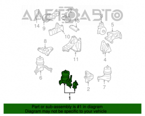 Pernele motorului din față Toyota Sienna 11-16 3.5