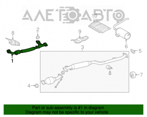 Tubul de admisie Toyota Sienna 11-16 3.5 FWD