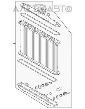 Radiator de răcire apă Toyota Sienna 11-16 2.7, 3.5