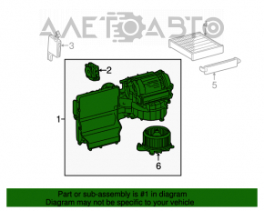 Печка в сборе Toyota Sienna 11-20