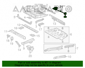 Mecanismul de prindere a roții de rezervă pentru Toyota Sienna 11-20