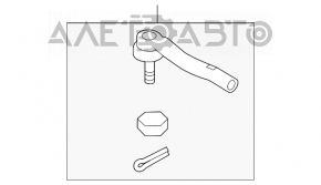 Capăt de direcție stânga Toyota Sienna 11-20 nou original OEM