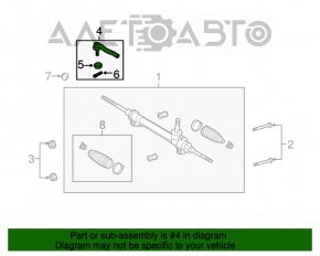 Capăt de direcție stânga Toyota Sienna 11-20