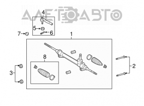 Capăt de direcție stânga Toyota Sienna 11-20 nou original OEM