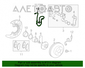 Датчик ABS передний левый Toyota Sienna 11-20