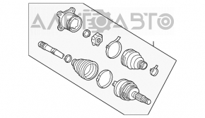 Ax cu roată spate stânga pentru Toyota Sienna 11-20 3.5