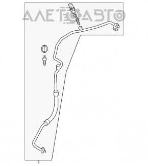 Teava aer conditionat incalzire-condensator secund VW Jetta 19 - nou original OEM