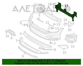 Amplificatorul de bara fata VW Jetta 19-