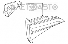 Lampa interioară pentru capacul portbagajului stânga VW Jetta 19- nou, neoriginal.