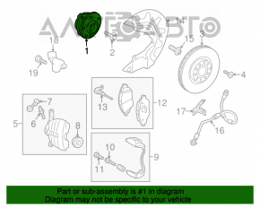 Rulment roată față dreapta VW Tiguan 18- nou aftermarket GSP