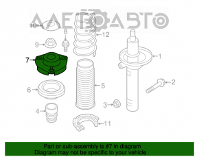 Suport amortizor față dreapta Audi A3 8V 15-20 nou OEM original