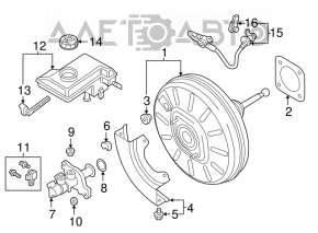 Rezervorul cilindrului principal de frână VW Tiguan 18-