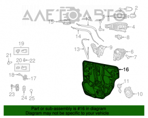 Geam electric cu motor spate stânga Dodge Dart 13-16