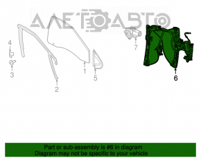 Стеклоподъемник с мотором передний левый Dodge Dart 13-16