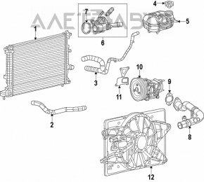 Radiator de răcire apă Dodge Dart 13-16 2.0 2.4