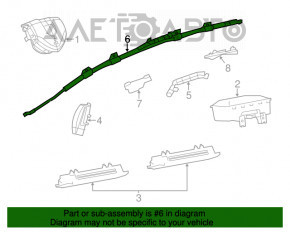 Perna de aerbag lateral dreapta pentru Dodge Dart 13-16.