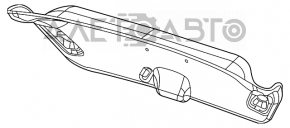 Capacul portbagajului Dodge Dart 13-16 negru