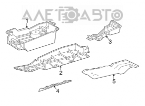 Protecție bara spate stânga Toyota Rav4 16-18 hibrid