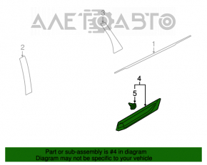 Capac usa spate inferioara stanga Mitsubishi Outlander 16-21 restilizat, o singura piesa