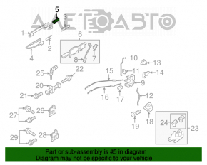 Capacul manerului exterior stânga față Mitsubishi Outlander 14-21