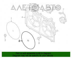 Paletele ventilatorului de răcire stânga Mitsubishi Outlander 14-20 2.4, 3.0