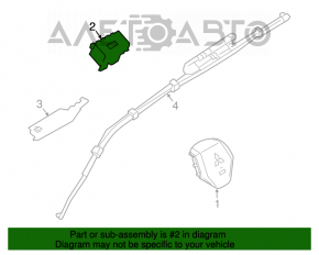 Airbag-ul pasagerului din bordul Mitsubishi Outlander 14-21