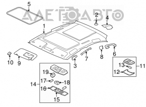 Ручка потолка задняя левая Mitsubishi Outlander 14-21