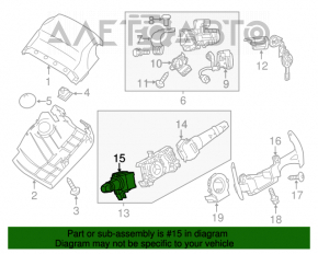 Comutatorul de sub volan stânga Mitsubishi Outlander 14-21