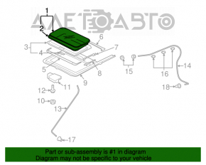 Люк в сборе Mitsubishi Outlander 14-21