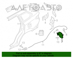 Capacul rezervorului de combustibil Mitsubishi Outlander 14-21