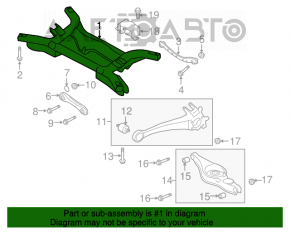 Bara spate Mitsubishi Outlander 16-21 restilizat FWD