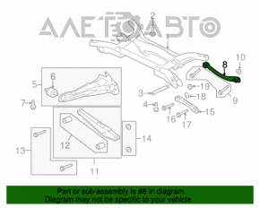 Maneta superioară transversală din spate stânga Mitsubishi Outlander 14-21