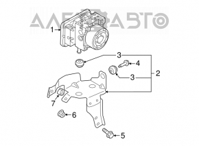 ABS АБС Mitsubishi Outlander 14-21