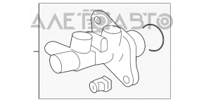 Cilindrul principal de frână cu rezervor Mitsubishi Outlander 14-21