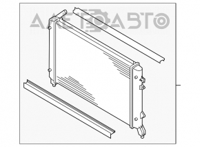 Radiator racire apa VW Passat b7 12-15 USA 2.0TDI nou non-original NISSENS