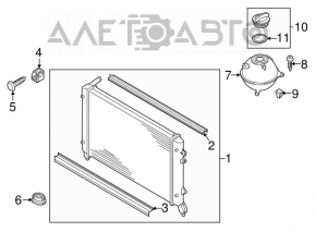 Radiator de răcire apă VW Passat b7 USA 2.0TDI nou, neoriginal.