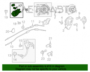 Mânerul ușii exterioare față stânga Honda CRZ 11-16